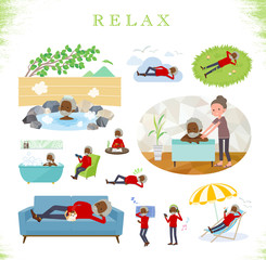 flat type high neck old man black_relax