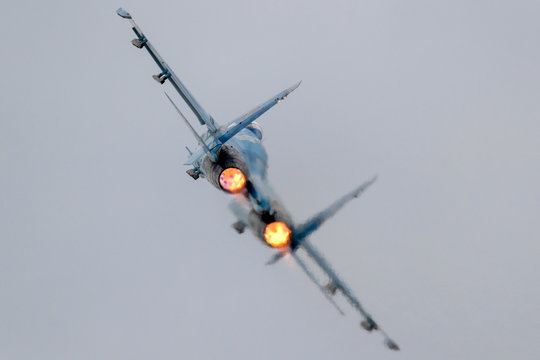 Fighter Jet Full Afterburner Take Off