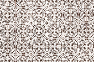 Portuguese tile house wall