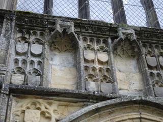 Architectural elements of a Gothic Cathedral