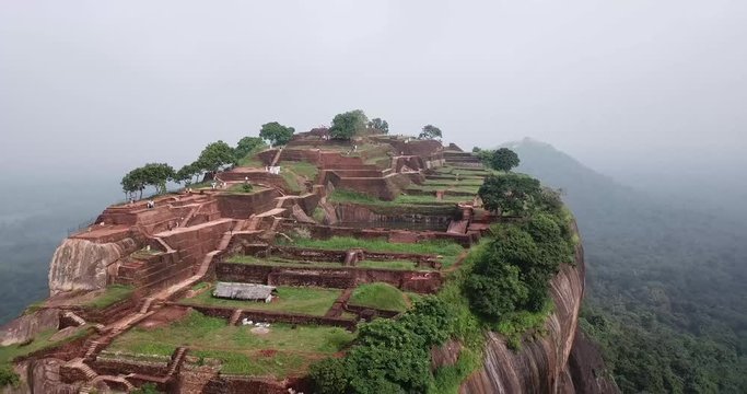 Sigiriya - an ancient stone fortress and a palace built on a granite rock