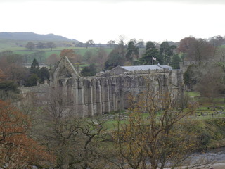 A vie of Bolton Abbey in Cheshire england