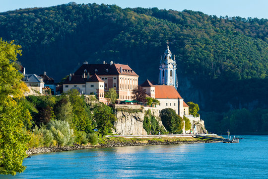 View over Durnstein on the Danube, Wachau, Austria
