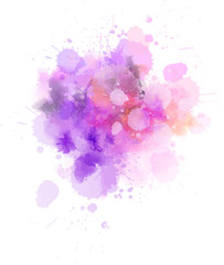 Watercolor paint splash