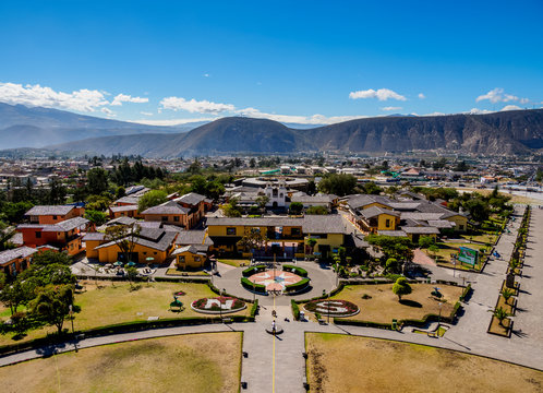 View from Monument to the Equator, Ciudad Mitad del Mundo (Middle of the World City), Pichincha Province, Ecuador
