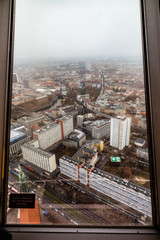 Fototapeta na wymiar Views of Berlin from the viewpoint of the Television Tower