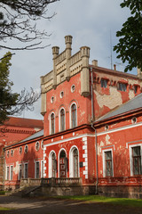 Porkuni manor, abandoned old heritage of Estonia.