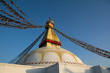 Boudhanath stupa the biggest buddhist stupa in Kathmandu city - Nepal