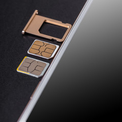 mobile phone and sim card