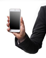mobile phone in female hand