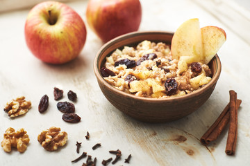 porridge with fruit
