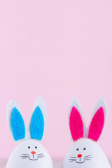 Obraz premium Easter scene with colored eggs