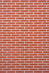 New Red Brick wall for background or texture. New red brick wall texture background