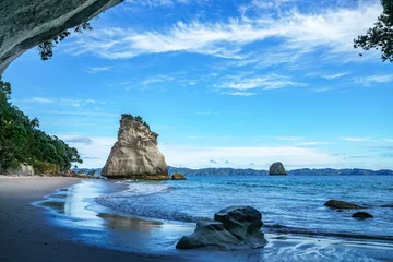 Deurstickers view from the cave at cathedral cove,coromandel,new zealand 43 © Christian B.