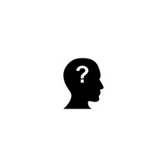 bald head with question mark