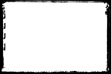 Obraz premium Abstract Decorative Black & White Edge. Type Text Inside, Use as Overlay or for Layer Mask. 