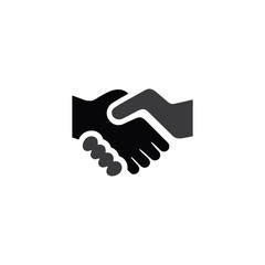 hands shake simple icon