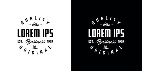 Obraz premium T-shirt logo design template. Vector illustration.