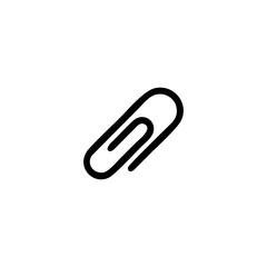 Obraz premium metal paper clip symbol