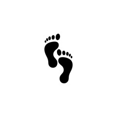 Fototapeta na wymiar right left footprint icon
