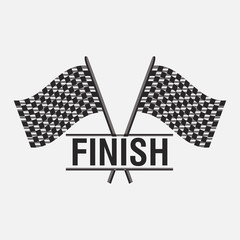 finish sign flags, victory icon, car speed