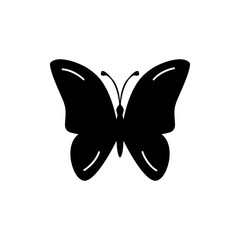 abstract black butterflay logo