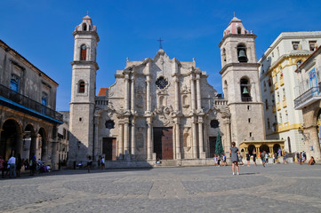 Plaza de la Catedral, Kathedrale San Crist&oacute;bal, Havanna, Kuba