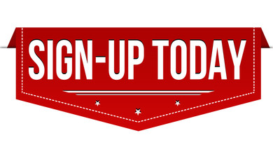 Sign-up today banner design