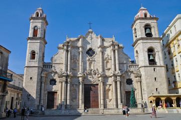 Plaza de la Catedral, Kathedrale San Cristóbal, Havanna, Kuba