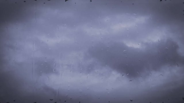 Dark gray cloudy clouds are moving across the sky frame. Abstract nature background