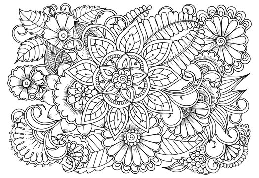 simple zentangle coloring pages