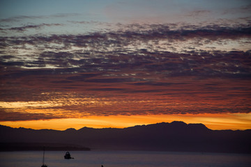 Sunrise views over Bucerias Bay near Puerta Vallarta at Punta de Mita, Mexico (Rivieria Nayarit)