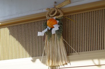 玄関のしめ縄