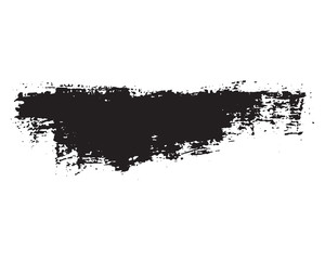 Fototapeta premium Brush strokes Set hand drawn grunge texture vector illustration isolated on white background