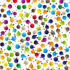 Fototapeta na wymiar Seamless vector pattern polka dot on white background.