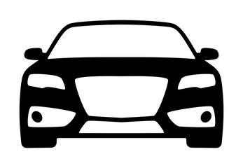 Modern car - flat vector icon