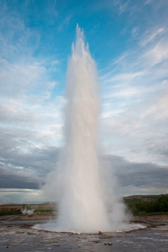Strokkur geysir in the Golden Circle area of Iceland