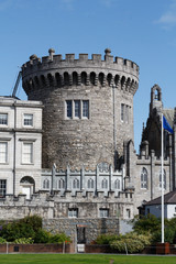 Fototapeta na wymiar Castle tower (Dublin)