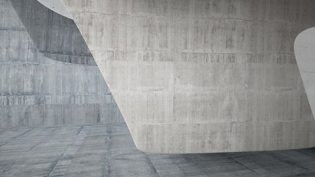 Empty dark abstract concrete room interior. Architectural background. 3D animation and rendering