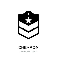 chevron icon vector on white background, chevron trendy filled i