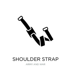 shoulder strap icon vector on white background, shoulder strap t