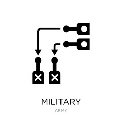 military strategy graphic icon vector on white background, milit