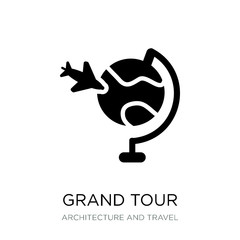 grand tour icon vector on white background, grand tour trendy fi