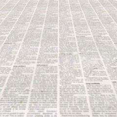 Obraz premium Newspaper with old vintage unreadable paper texture background