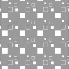 Fondo gris con cuadros blancos