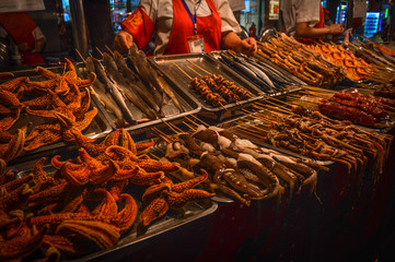 Chinese street food, beijing, china