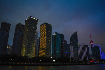 Fototapeta na wymiar Shanghai Skyline at night, China