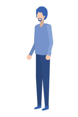 young man standing avatar character