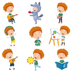 Vector Illustration Of Cartoon Character