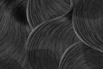 Natural black hair as abstract background. High resolution